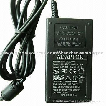 9V 3A Desktop Type Switching Power Supply with Mini Sized 88 x 50 x 31mm